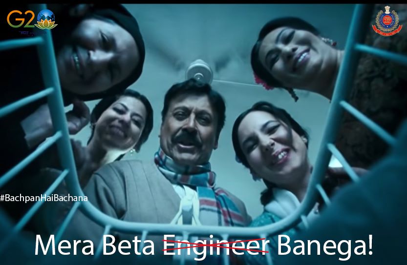 बच्चों को मजबूर न करें, उन्हें अपना भविष्य तय करने की आज़ादी दें।

#BachpanHaiBachana
#DelhiPoliceCares