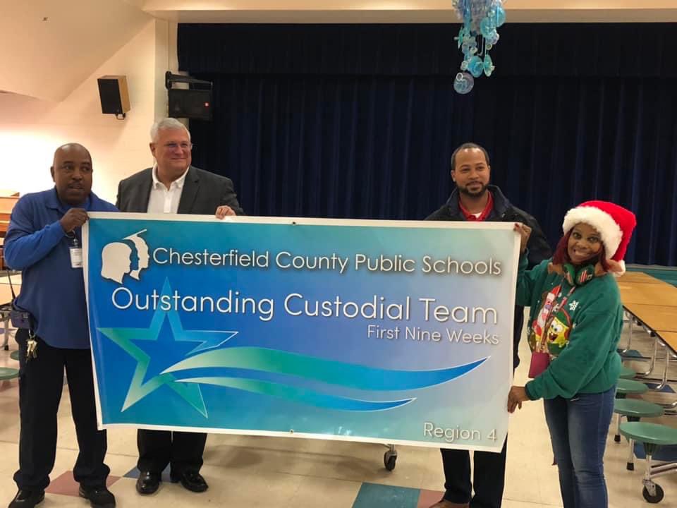 R. Riley (@robinarileyedu) on Twitter photo Congratulations to our Outstanding Day Porters for cleanest building for the 1stQ. Mr. Mike & Ms. Lulu work hard making our school a clean & sparkly place to learn and are outstanding role models for our students who love them so much. <a href="/ccpsinfo/">Chesterfield Schools</a> <a href="/DebbieWhaley18/">Debbie Whaley</a> <a href="/weRweaver/">Weaver Elementary</a> Congratulations to our Outstanding Day Porters for cleanest building for the 1stQ. Mr. Mike & Ms. Lulu work hard making our school a clean & sparkly place to learn and are outstanding role models for our students who love them so much. <a href="/ccpsinfo/">Chesterfield Schools</a> <a href="/DebbieWhaley18/">Debbie Whaley</a> <a href="/weRweaver/">Weaver Elementary</a>