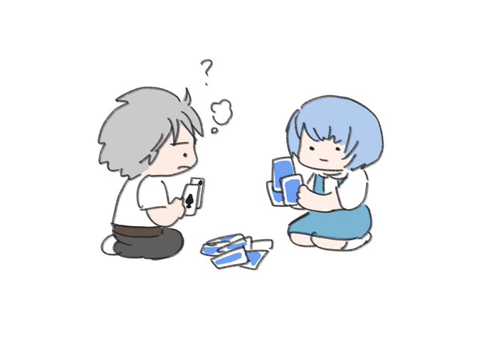 「blue hair playing games」 illustration images(Latest)