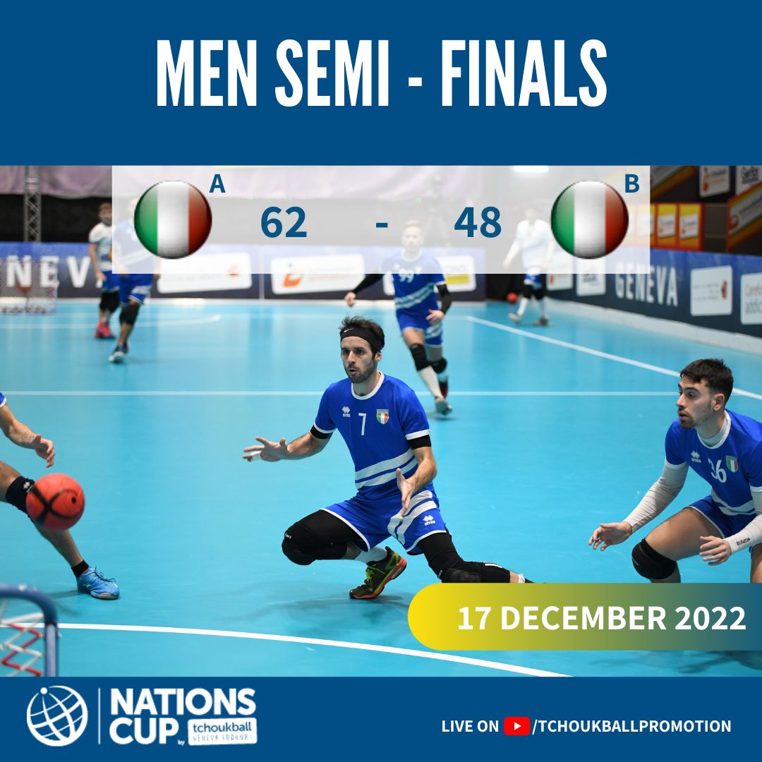 Here are the results of the two men's semi-finals that took place this morning!🟡🔵🤾‍♂️🏆
#GenevaIndoors #TGI #Tchoukball #NationsCup #Tchouksuisse #TchoukballGeneve #TGI2022
