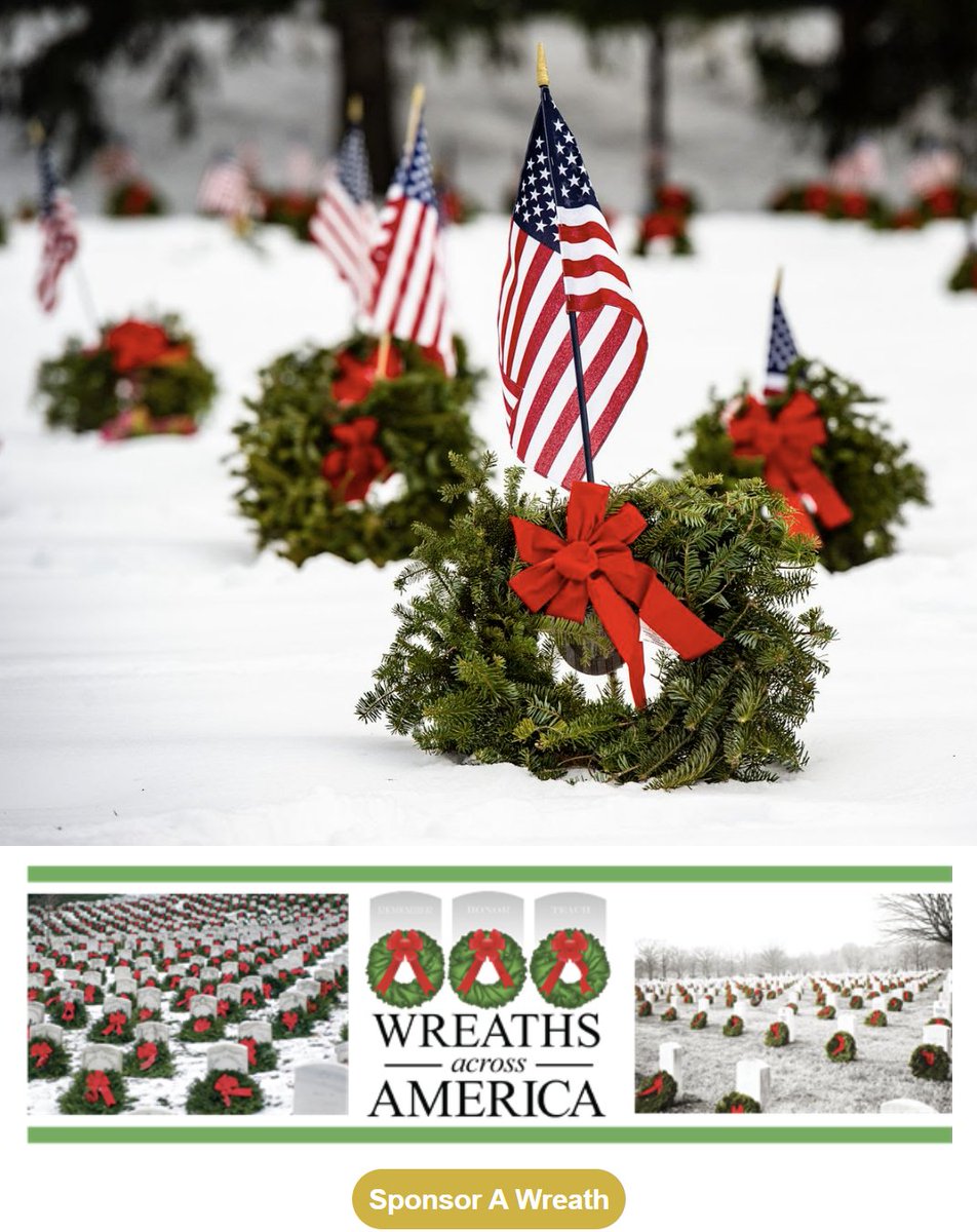CobbVetMemorial's tweet photo. REMINDER: National Wreaths Across America Day 2022
PLACE: Marietta National Cemetery, 500 Washington Ave NE, Marietta, GA 30060
DATE: Saturday, December 17, 2022 @ 12 p.m.
COST: FREE 
SPONSOR A WREATH: https://t.co/9pETe1XuhJ

#wreathsacrossamerica https://t.co/8QBtVW75PP