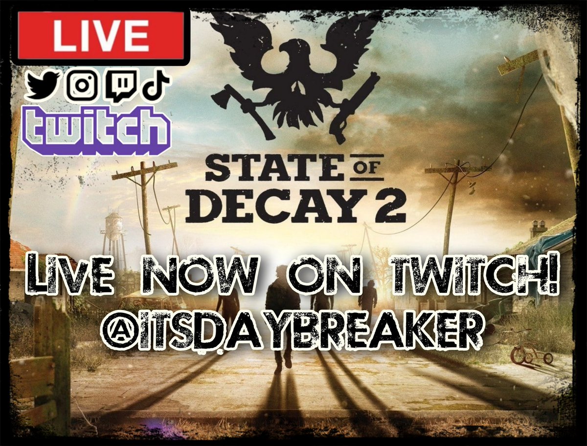 TheJinSolo_'s tweet photo. Can you survive the zombie apocalypse?? π¬ First Walk through of #stateofdecay2
π΄LIVE NOWπ΄
https://t.co/jRN1wNwkTY
#itsdaybreaker #shadowfamily #community #pc #pcgamer #pcgames #stateofdecay2 #survival #zombiegames #zombieapocalypse #firstwalkthrough #Firstplaythrough #games https://t.co/AEjv5cTewz