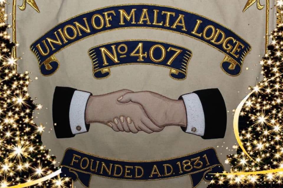 Wishing everybody a wonderful Christmas and a very happy New Year from the Worshipful Master, Wardens, and Brethren of the Union of Malta Lodge No. 407. 🎄
