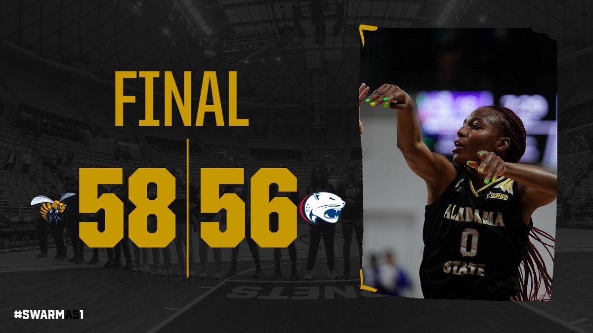 BamaStateSports's tweet photo. WBB | We hang on for the road W over in-state @SouthAlabama! Up next  Mobile on Mon. 12-19 at 1 pm at the Acadome.

✅ A. Emmanuel 20 pts, 6 rebs.
✅ C. Harris 15 pts, 7 rebs.
✅ J. Crawford 13 pts., 4 A

#SWARMAS1 | #IAMSWAC https://t.co/hUj2u9nm1w