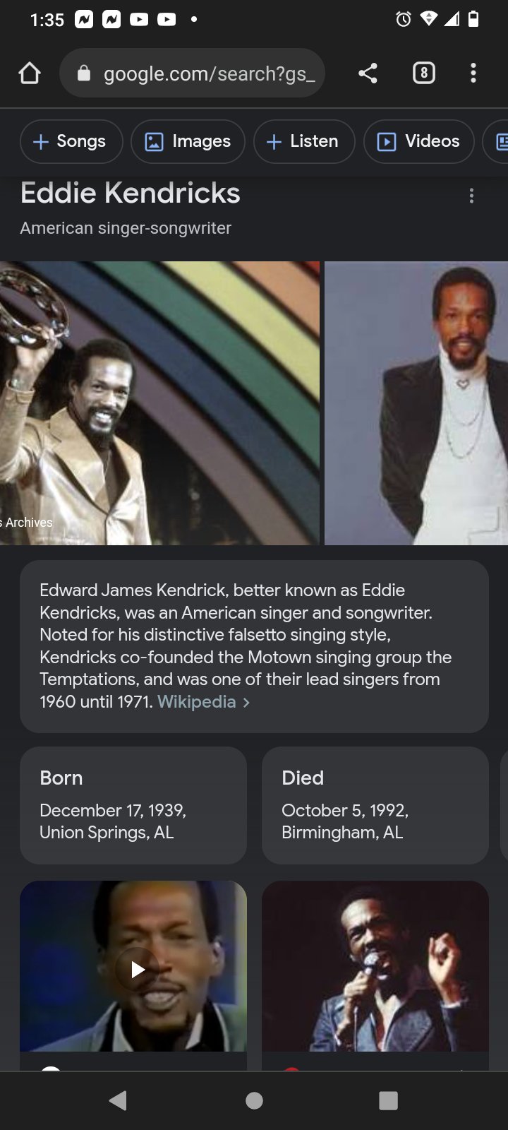 Happy Heavenly 83rd Birthday Eddie Kendricks!    