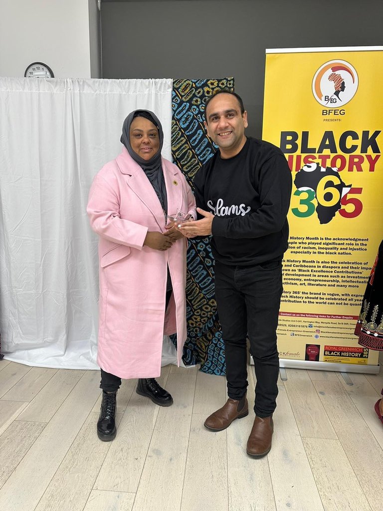 BFEGreenwich's tweet photo. Congratulations @BFEGreenwich recipient of outstanding contribution to Volunteering &amp; Community Champion @spaptan @thejavancokerf1 @RajaZeeshan83 @TraWoolwich as its important for we all to take pride in our community so it’s important for our contribution to be acknowledged https://t.co/IE7UpNzPca