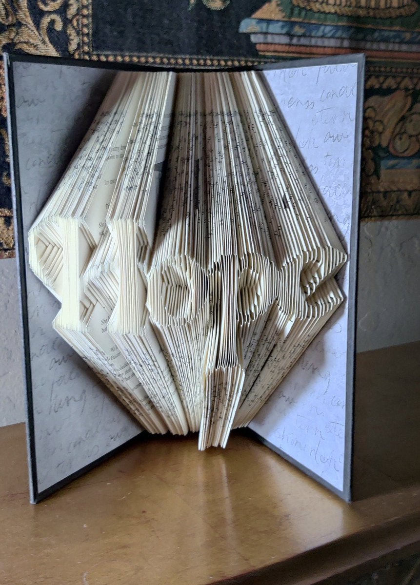 casady_sandra's tweet photo. Excited to share the latest addition to my #etsy shop: Hope Folded Book Art,Folded Book Pages Art, Folded Book, Folded Sculpture Art, Book Art Sculpture Decor, Folded Book Decor https://t.co/RsfFkiqMyV #black #white #bedroom #contemporary #tabletop #paper #foldedbook https://t.co/8H2uLsq3UF