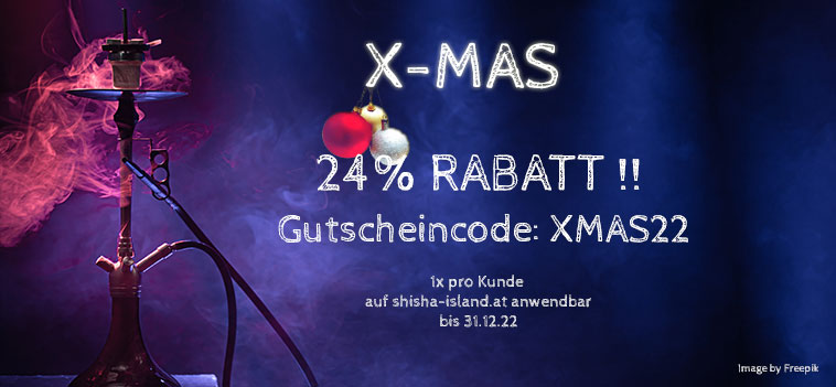 ShishaShopWien's tweet photo. #XMAS RABATT - 24% auf dein Shisha-Stuff ! 🎅
Gutscheincode: XMAS22
💨💨💨
Nur bei #SHISHAISLAND im #OnlineShop unter https://t.co/TysPy7dltF
💨💨💨
#ShishaStore #HookahStore #ShishaWien #ShishaVienna #HookahVienna #ShishaShop #HookahShop #ShishaOnlineShop #Shisha #Wasserpfeife https://t.co/lLfcEvoES8