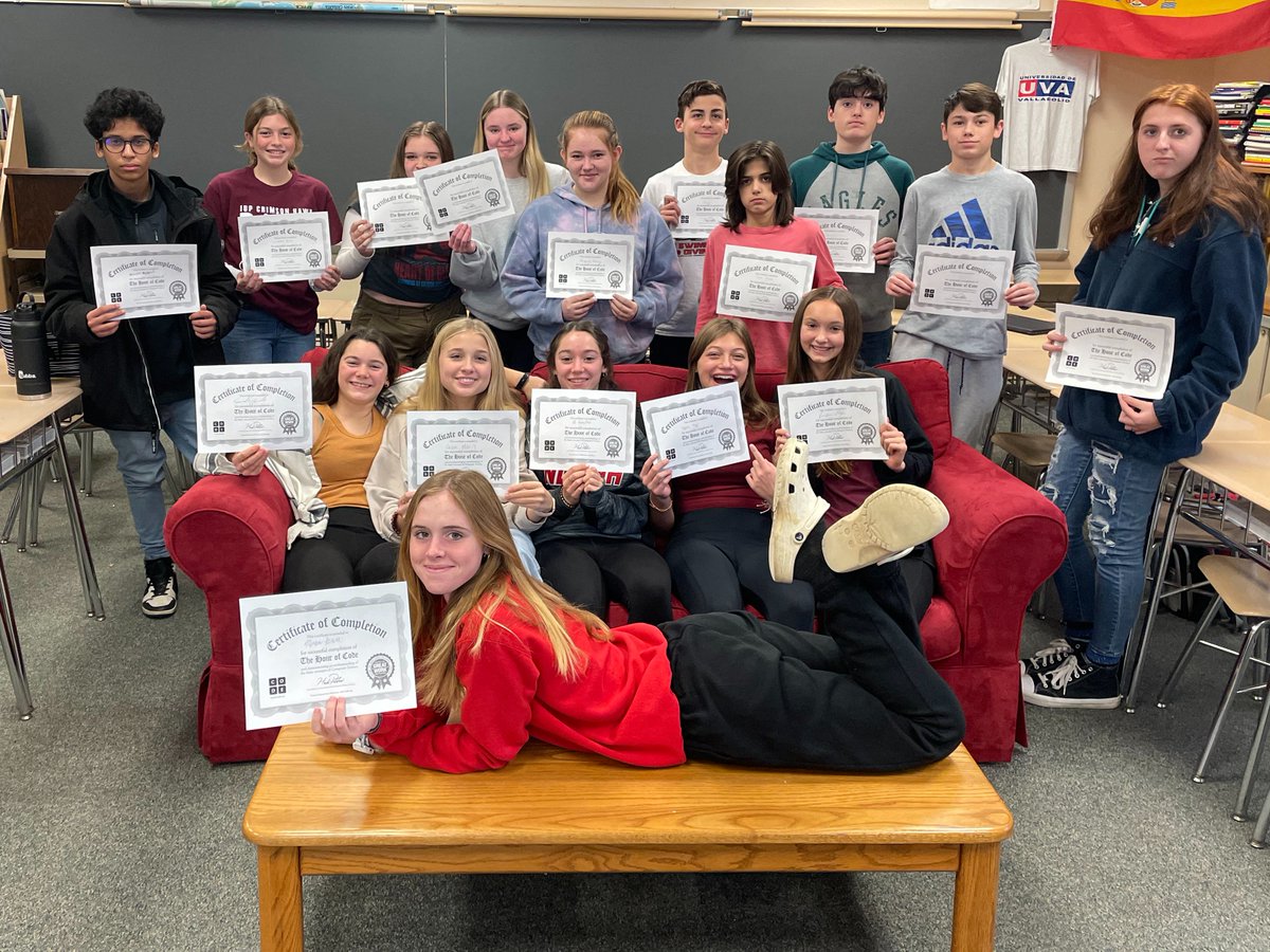 IndianaAreaSD's tweet photo. IHS students were INDIANA PROUD to recently take part in IASD's district-wide participation in Hour of Code to celebrate Computer Science Education Week! More details/photos at https://t.co/GqKJTU2Q1S
#CSinPA #HourOfCode #IASD #CSEdWeek2022 #CSforALL #CSTA #CSEdWeek #CSforALLPA https://t.co/mlnSa4L1JN