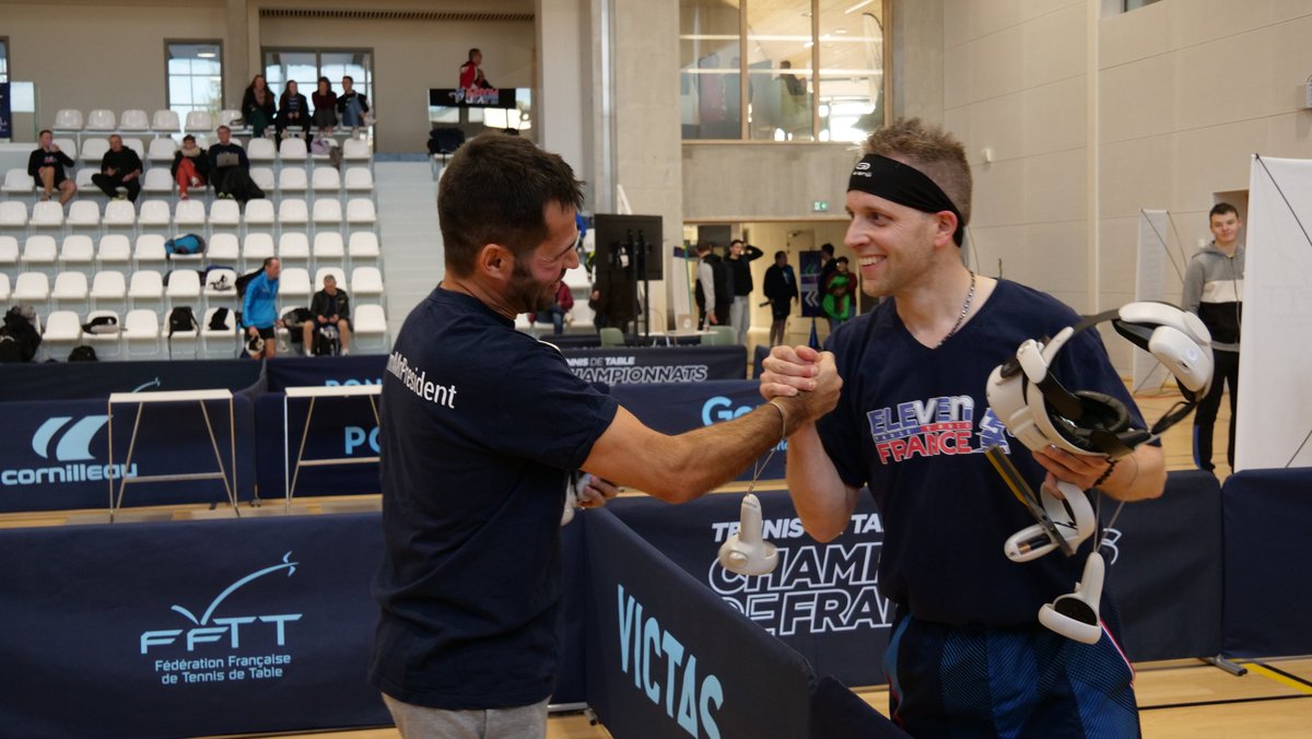 ffttofficiel's tweet photo. 🇫🇷 𝑪𝒉𝒂𝒎𝒑𝒊𝒐𝒏𝒏𝒂𝒕𝒔 𝒅𝒆 𝑭𝒓𝒂𝒏𝒄𝒆 𝒅𝒆 𝑷𝒊𝒏𝒈𝑽𝑹 🏓
✅ Retrouvez tous les résultats de la journée et les affiches de demain !
Toutes les informations ➡ https://t.co/sURJ3LFztf
#PingVR @ElevenVR https://t.co/dlGkx016W5