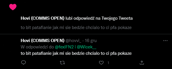 fexiFN2's tweet photo. @hovvi_ @Wicek__ polubiasz sobie sam tweety npccie https://t.co/sJeK8pi5NP