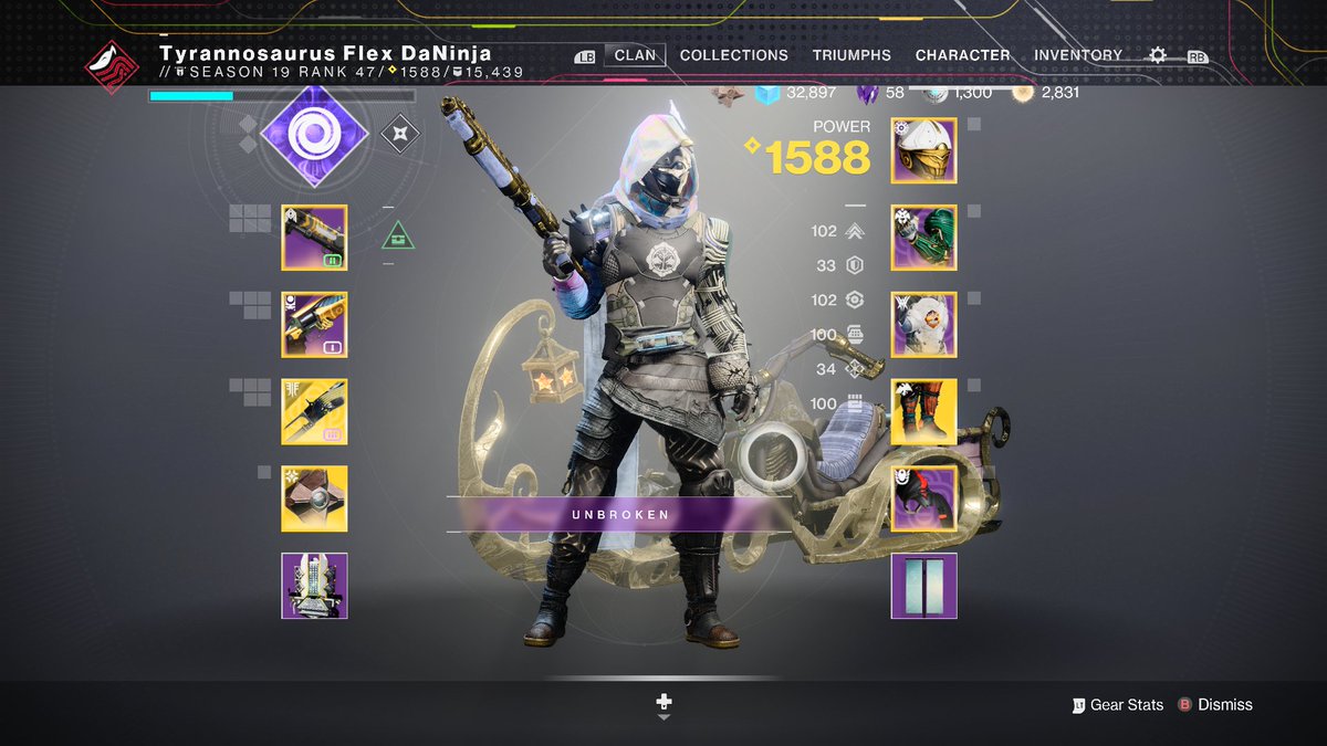 TyrnosrsFLEX's tweet image. Quad 100's with my favorite exotic, the #Bombardiers #Destiny2 #XboxShare