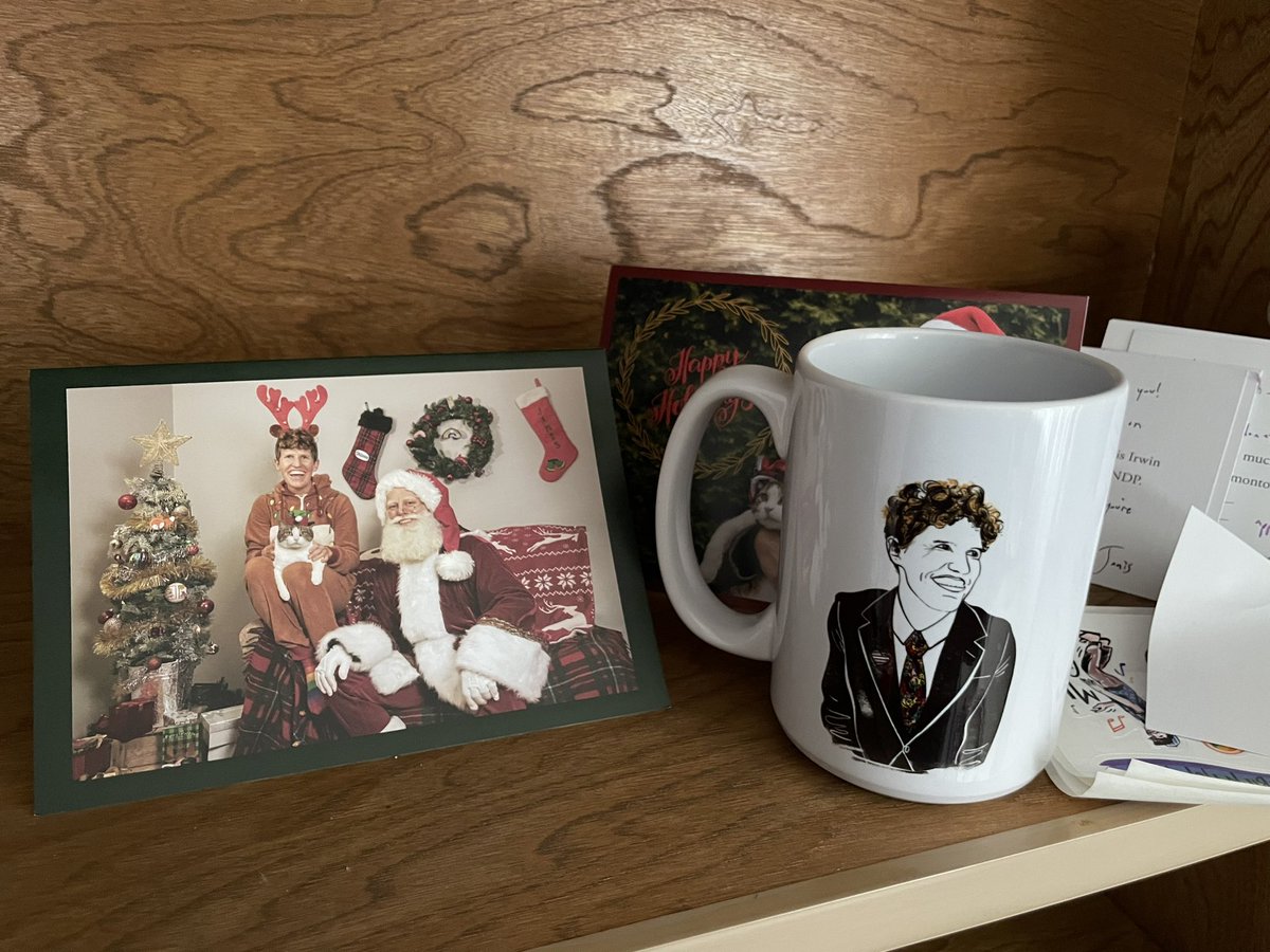 HarmonyJackson's tweet photo. Is it really Christmas without a card from my chosen #MLGay @JanisIrwin? I think not! And yes yes she does have her own section in my #Royal collection- a queen in her own right! #ANDP https://t.co/Uag2f96dzj