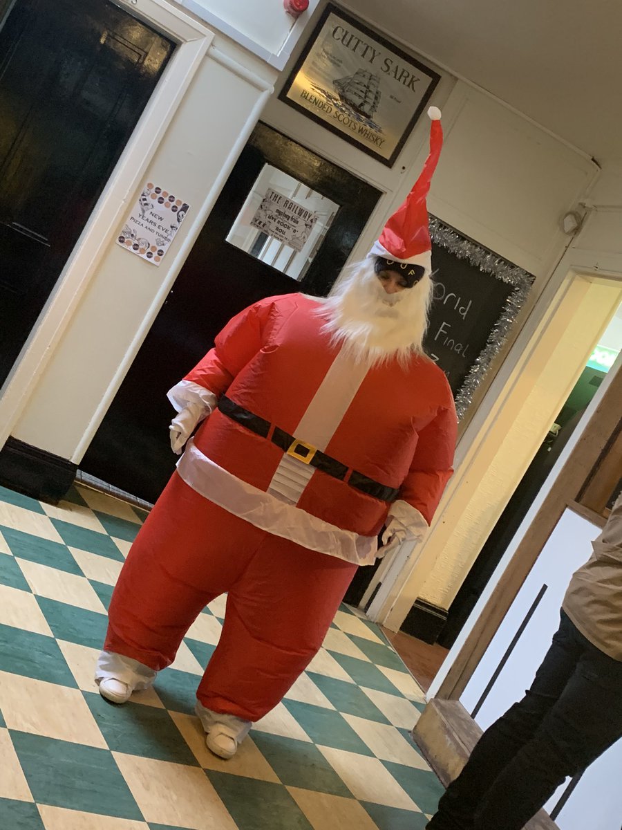 PlestedEmma's tweet photo. @Chris_Williams_ She suggested the secret santa idea. “Let’s get each other something to wear….” we couldn’t resist 🤶 https://t.co/XcK2Oe10G1