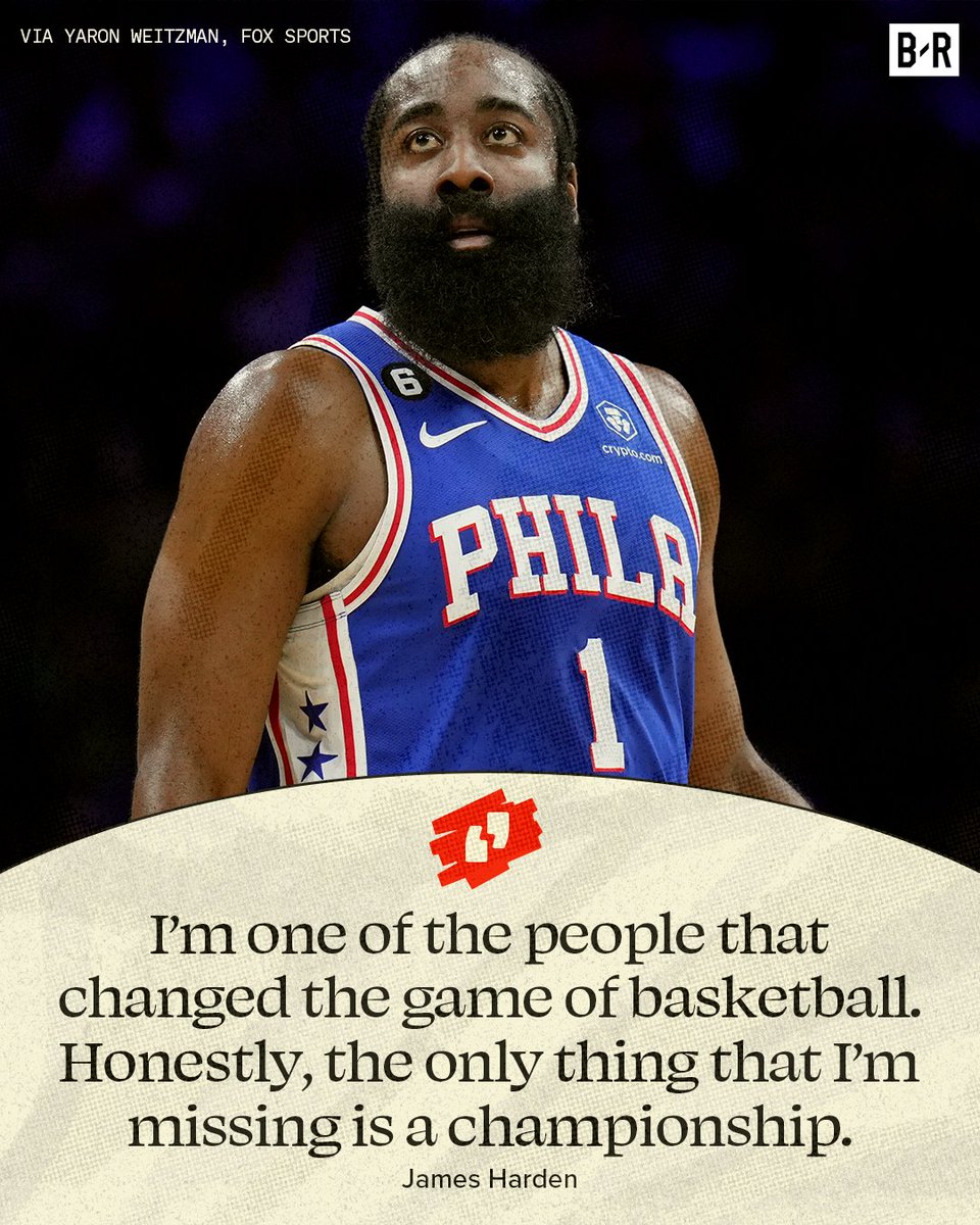 BleacherReport's tweet photo. Harden speaking facts? 👀 https://t.co/9PD7Uu9Yzc