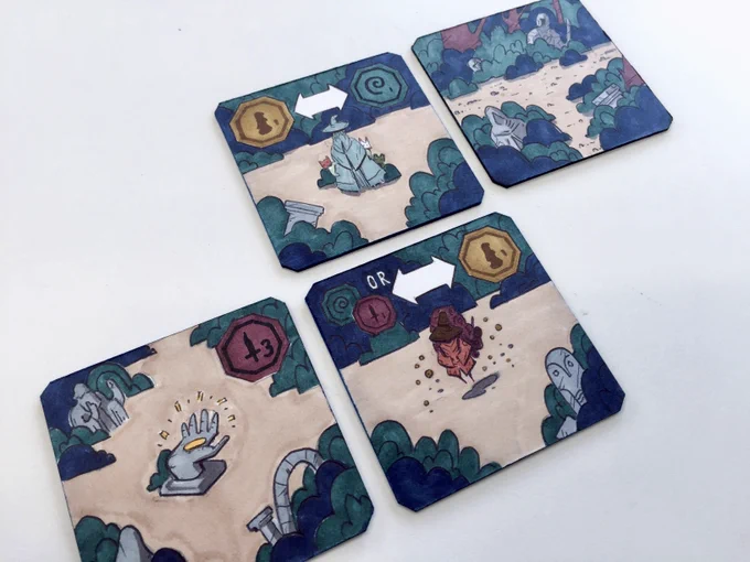 Mockups for a small co-op board game 