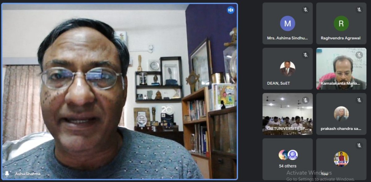 GIETUniversity's tweet photo. A valedictory ceremony for International Symposium, #iSSSC2022 was held on Dec 17, 2022, & had the gracious presence of Prof. (Dr.) Ashutosh Sharma, Institute Chair Professor IIT Kanpur, & Former Secretary at the Dept. of Science & Technology, Govt. of India, as the chief guest. https://t.co/3FDfUYY5Nu