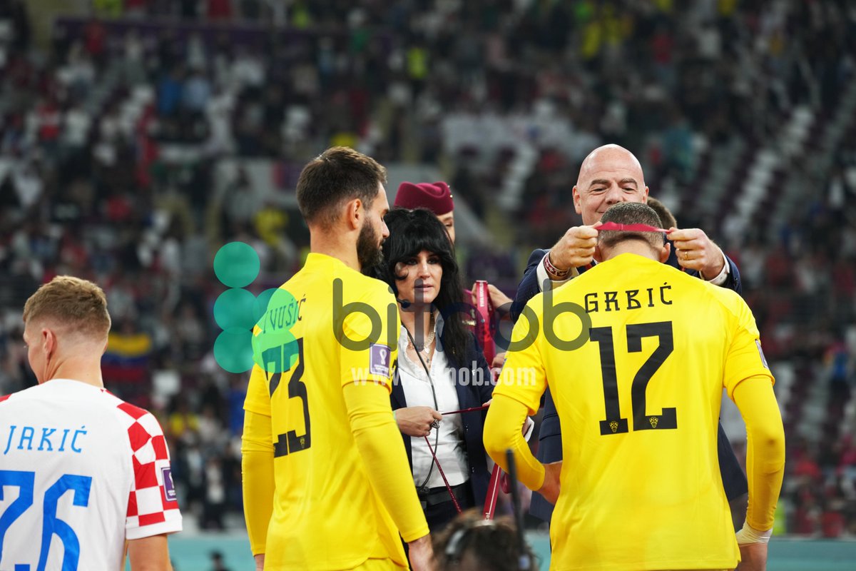 RandaAndrew's tweet photo. Croatia celebrate their third place win.
The kids were not left out.
#BitnobInQatar https://t.co/qBC9bXaahs