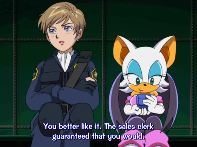 There is no heterosexual explanation for Rouge the Bat and Topaz. 