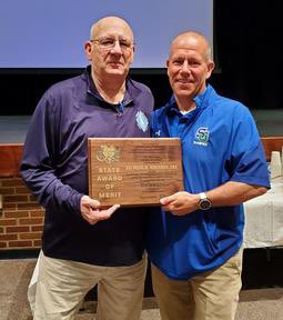 MARK ROBINSON, ST. GEORGES VO-TECH
2021-22 NIAAA STATE AWARE OF MERIT 

(Pictured with DAAD Executive Director, Mike Hart)