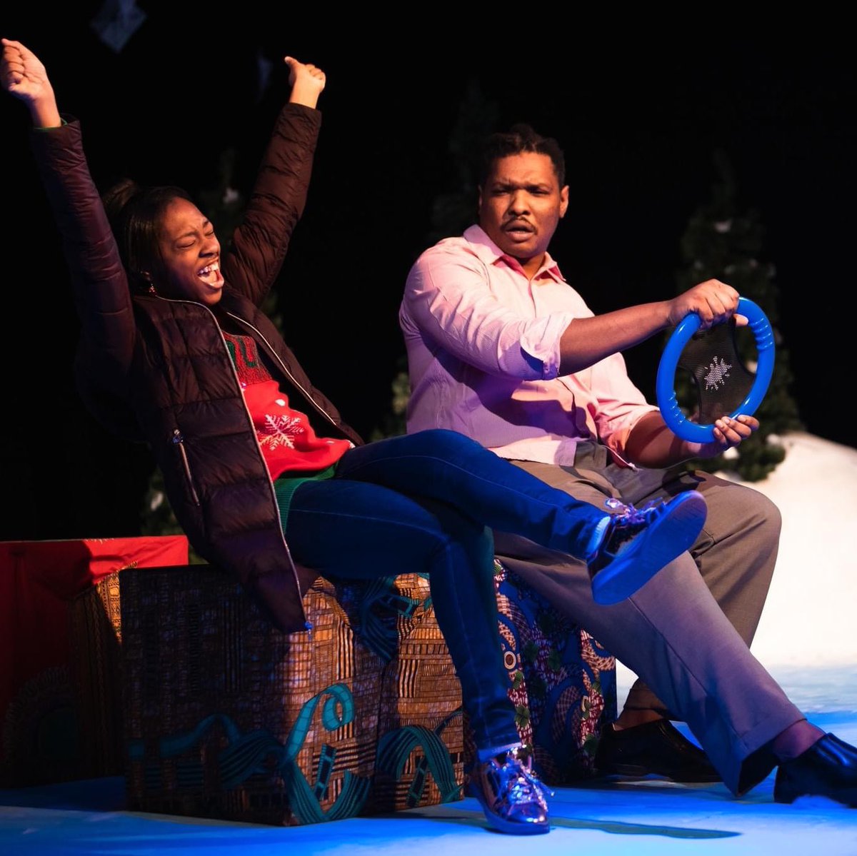 On my way to 12 Plays of XMas like 🤪🙌🏾🎉We can’t wait to see you tonight and tomorrow for our final showings of 12 Plays of XMas with <a href="/BandBTheatre/">Black&Brown Theatre</a>. Get your tickets and see you soon! 🎁