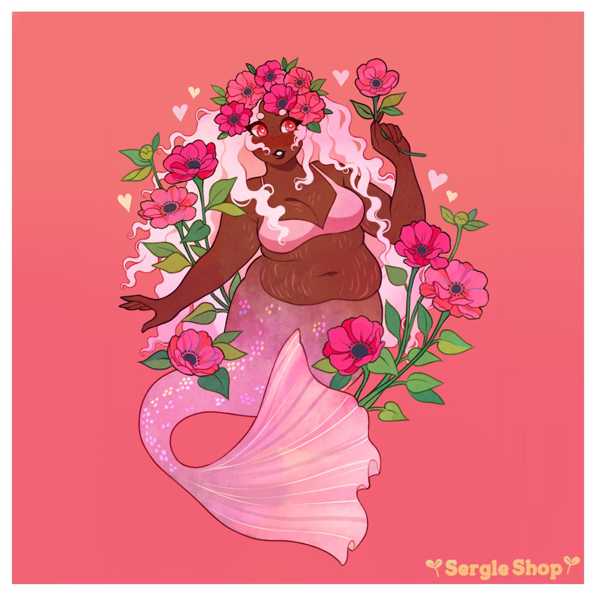 「yall like babes and flowers? 」|🍒 Sergle 🍒のイラスト