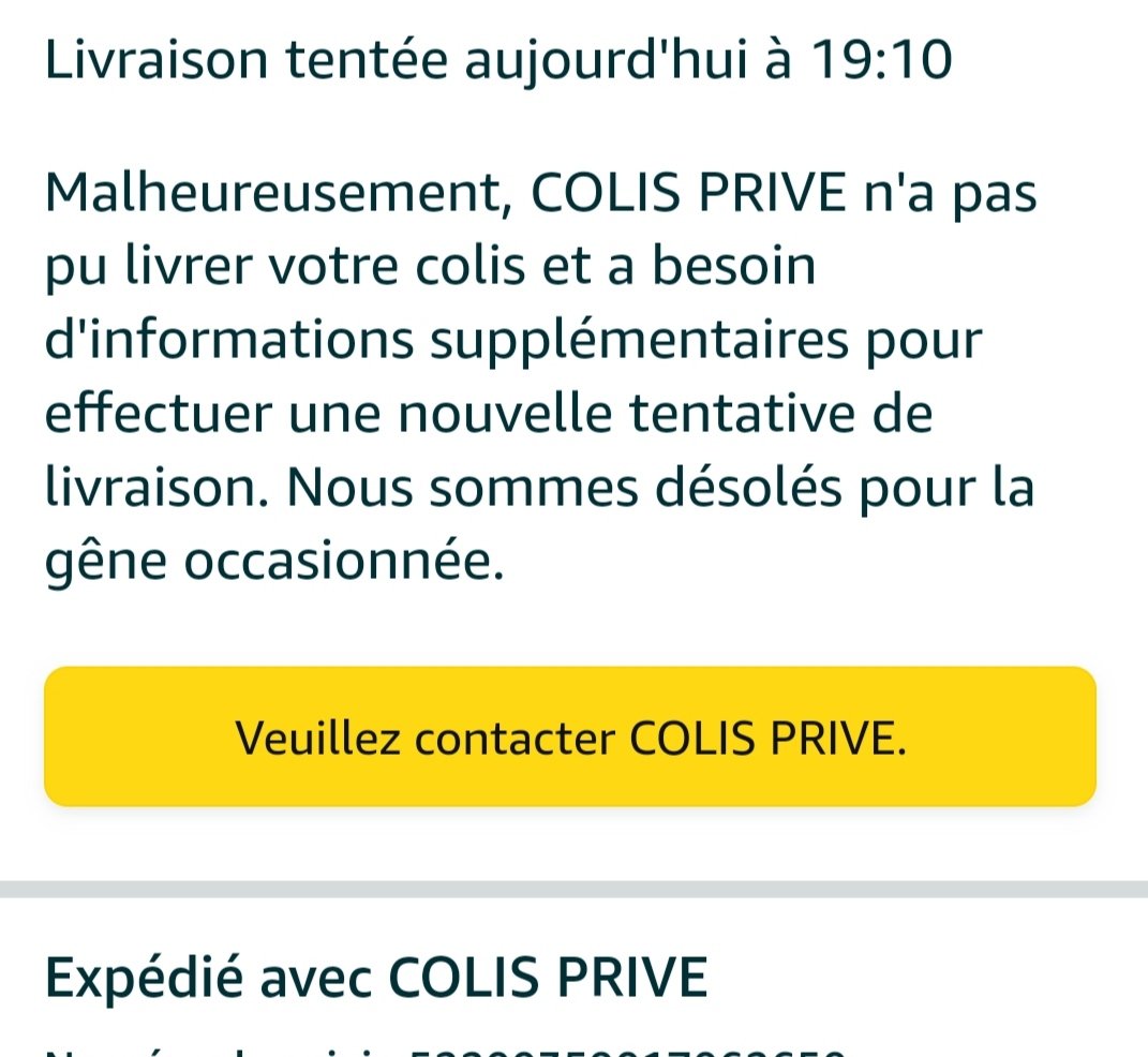 nibix's tweet photo. @bjr_colisprive @cmacgm Votre livreur ne se présente pas !!
Emploi fictif ?? https://t.co/UqpGp2syX3