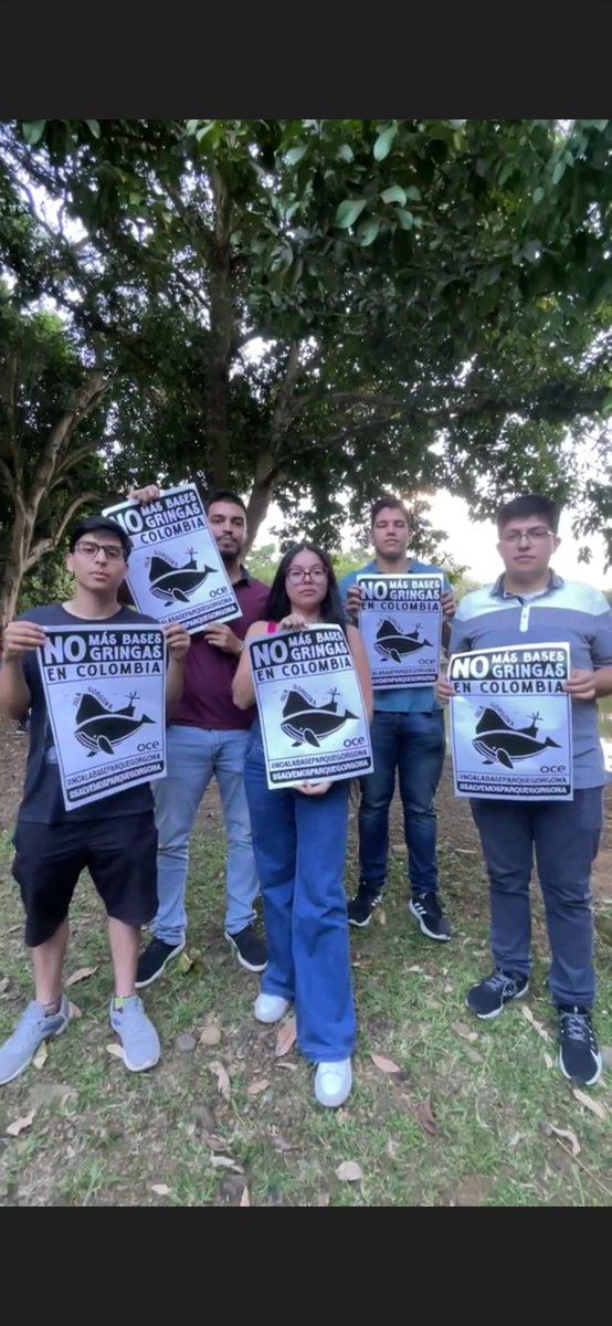 uvsomosmas's tweet photo. ¡NO MAS BASES GRINGAS EN COLOMBIA! 🏝️⚠️
La construcción de una base militar en Gorgona viola nuestra soberanía nacional y es un atropello contra un patrimonio natural invaluable para Colombia. @OCEcolombia ✊🏽 https://t.co/1f7xSxIdcB