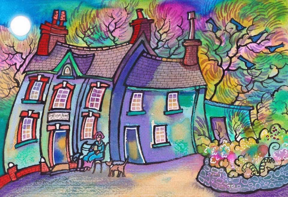 Even with all my Christmas decs up this painting of my grans pub is still what makes me smile the most <a href="/DorianSpencer/">Dorian Spencer Davies Art</a>