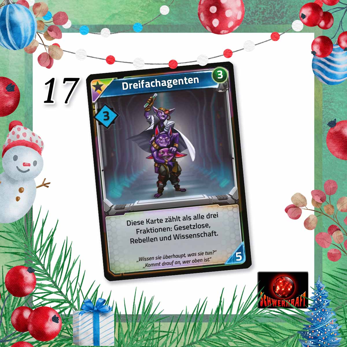 KraftSpiele's tweet image. Die Heiligen Drei Agenten sind schon mit reichlich #Klong! Im! All! im Gepäck auf dem Weg zu uns (bisher nur auf Englisch in ausgewählten US-Stores erhältlich):
schwerkraft-verlag.de/schwerkraft/kl…