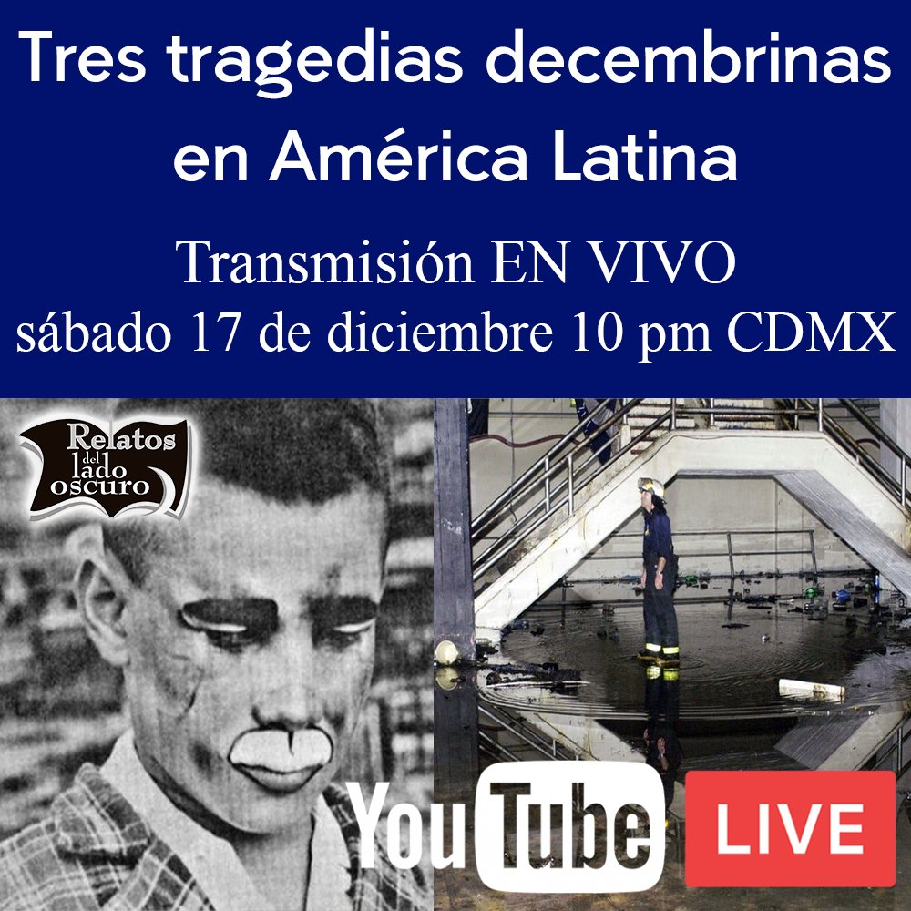 LadoRelatos's tweet photo. Transmisión en vivo domingo 18 de diciembre 1 am en Buenos Aires, Argentina
Transmisión en vivo domingo 18 de diciembre 5 am en Madrid, España

https://t.co/h6bYsYVLyc

#Terror #Misterio #Relatosdelladooscuro
#YouTubeEstreno #YouTube #EnVivo https://t.co/UkpuqjleIl