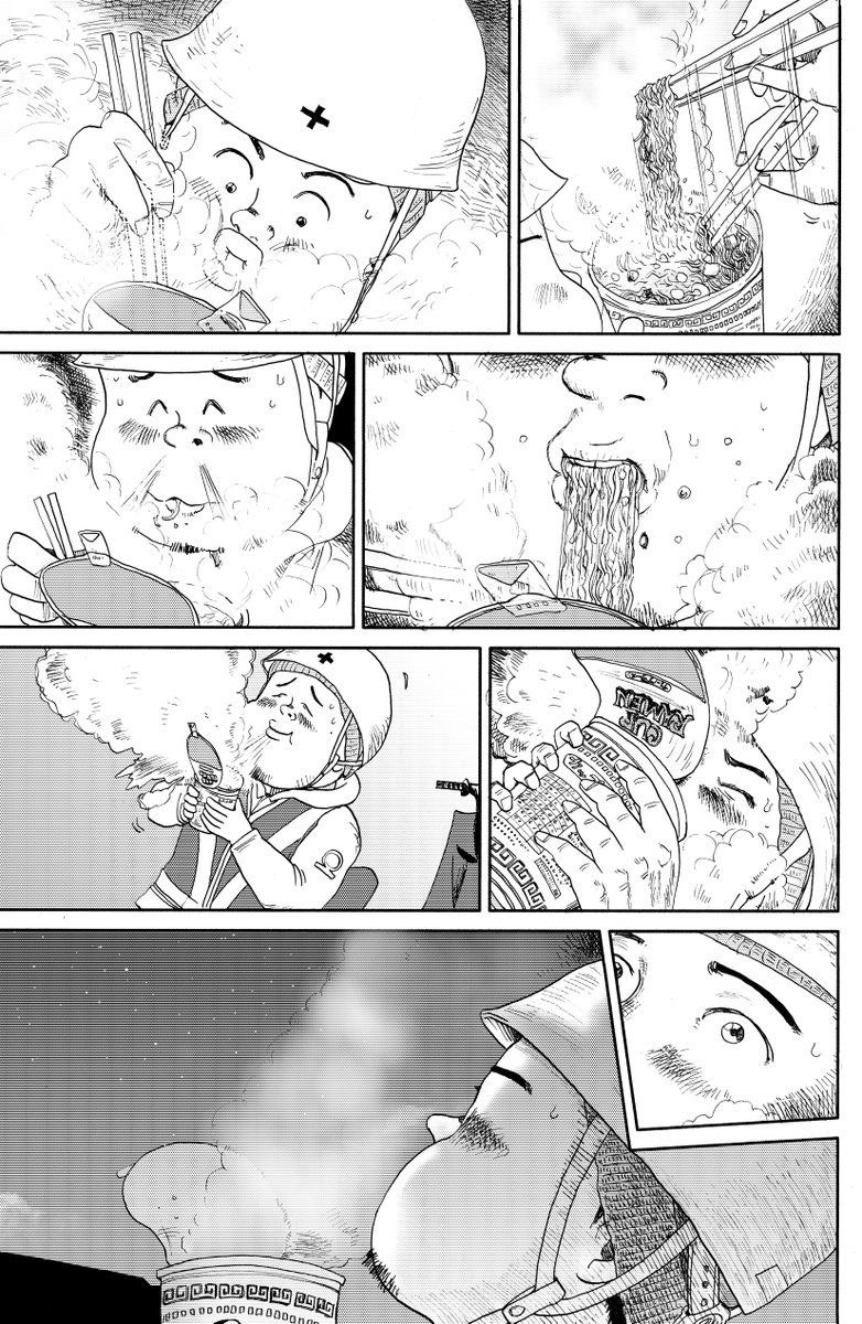 後半です

最後まで読んでいただき
ありがとうございます

これを読むと
また サイレント漫画を
書きたいという気持ちが
よみがえりますね… 