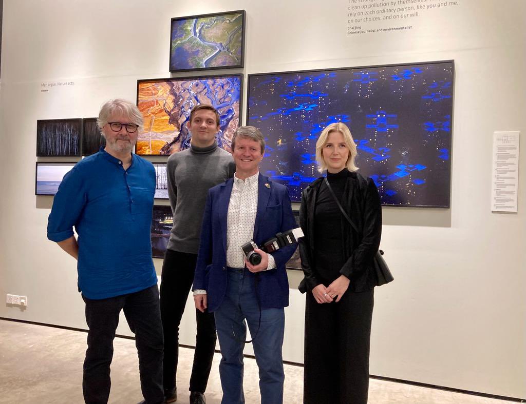 NorwayAmbBD's tweet photo. Picture says a thousand words. In Bangladesh, Norway or anywhere, #climatechange is happening. It is a global 🌎 threat. The ‘As We Were’ exhibition of @OEllingvag at #Drik is showing us a different perspective of climate change through his captivating photos 📸. https://t.co/cb9vWKP3U3
