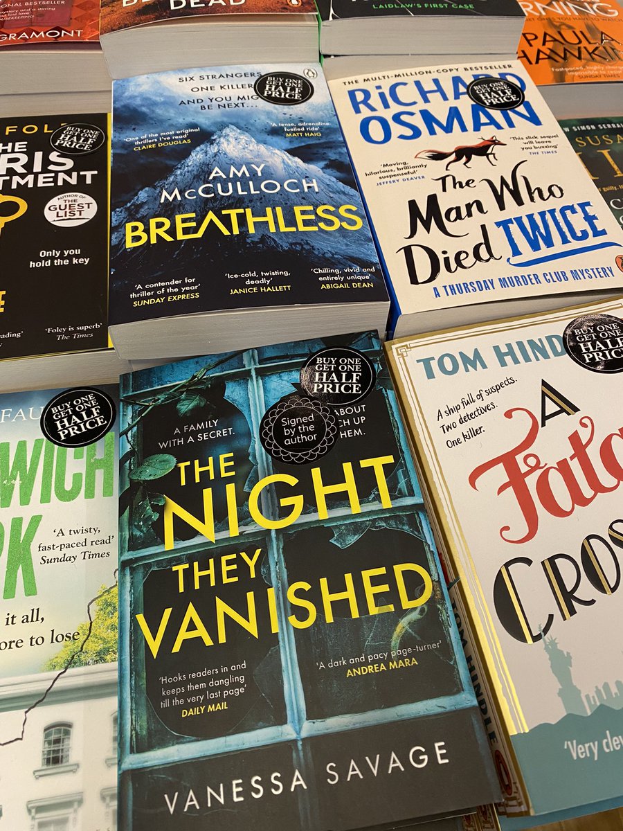 Had the loveliest welcome from the fabulous team <a href="/WaterstonesCDF/">Waterstones Cardiff</a> for my early morning visit to sign paperbacks of #TheNightTheyVanished