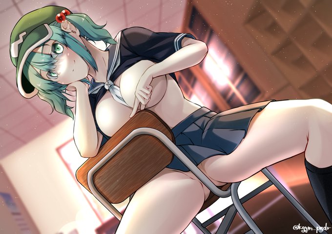 #河城にとり 
100日チャレンジ76日目のにとりさんに色を塗りました。 