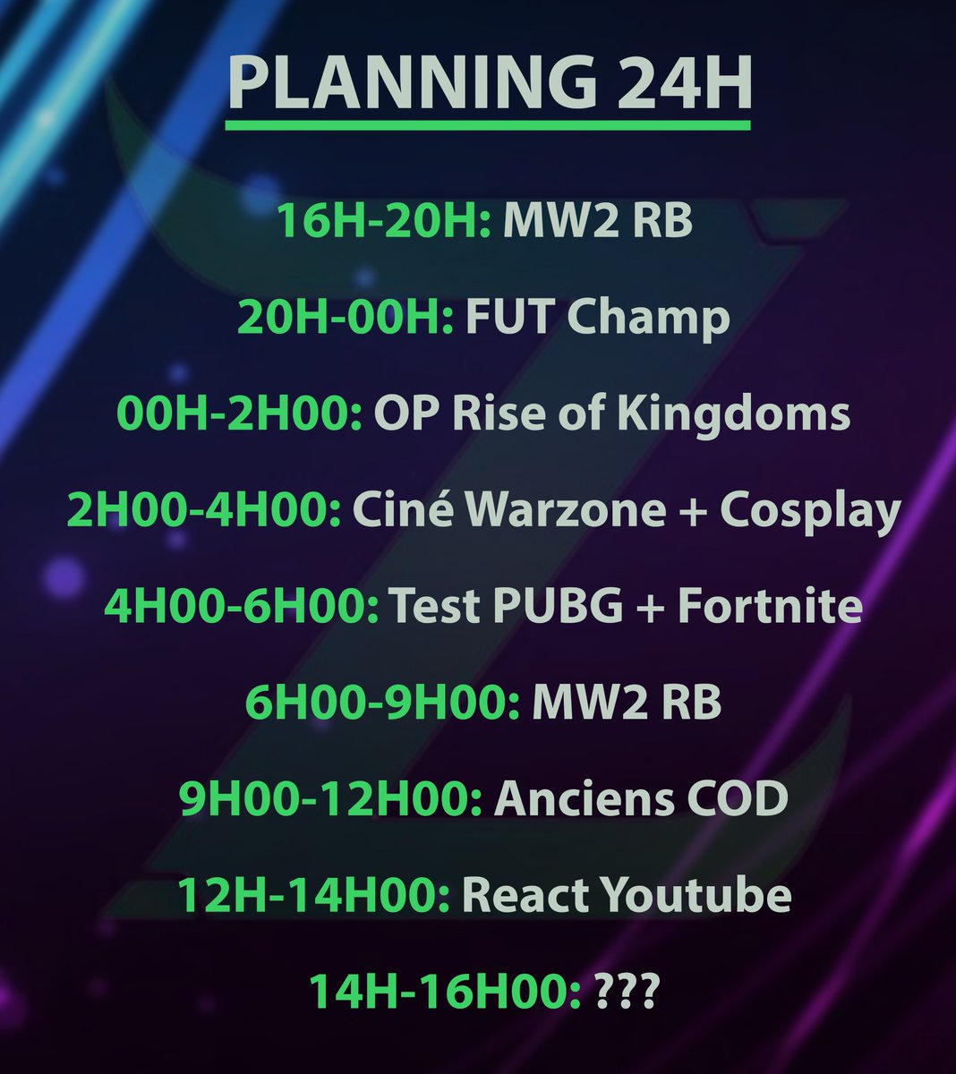 Zydar27's tweet photo. C'est parti pour le LIVE 24H : https://t.co/wOh1gYsPwB https://t.co/WR6A7STEbZ
