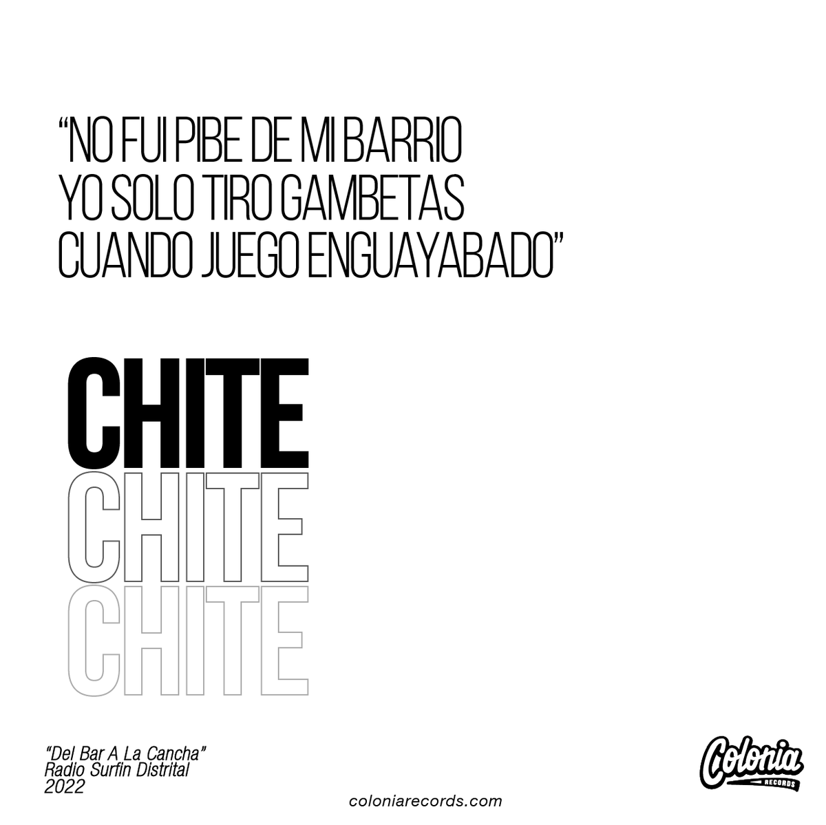 ColoniaRec's tweet image. Se acaba el mundial y seguimos tirando tremendas gambetas... @ChitePunk 
#SomosColonia #SomosMúsica #MúsicaColombianaParaElMundo