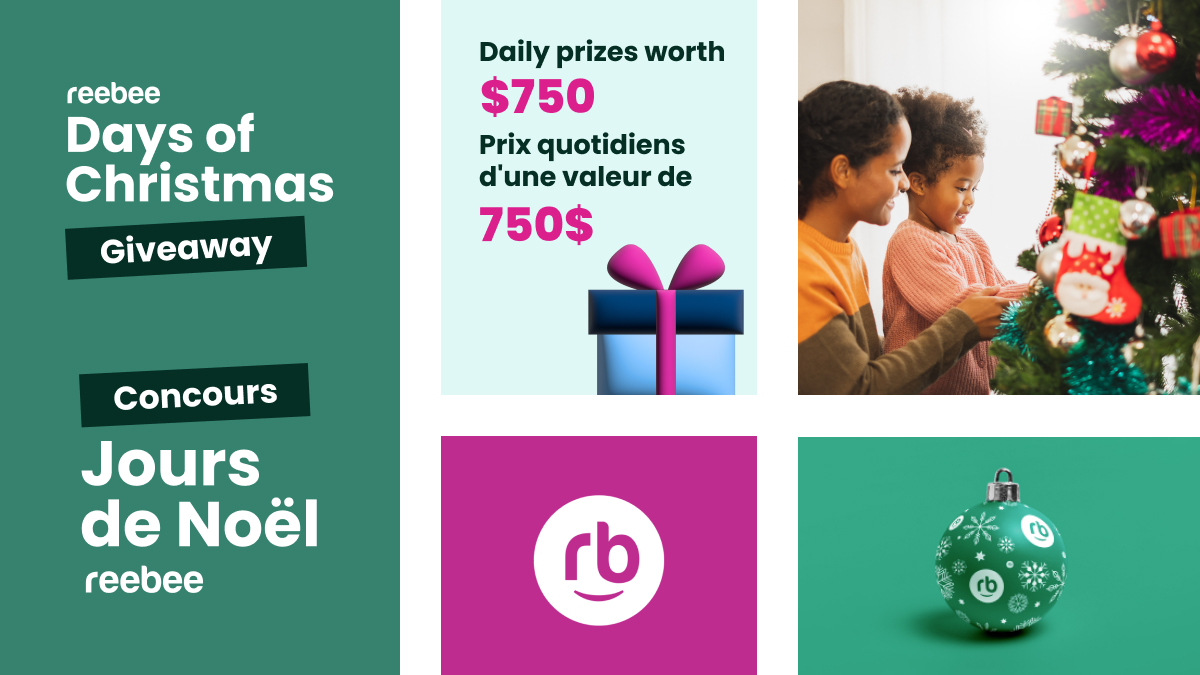🎄 Enter the reebee Days of Christmas Giveaway 🎄
Today, one lucky winner will receive a $750 gift card to spend at their store of choice! Details here: bit.ly/3PtOICu

#reebeeDaysOfChristmas #Prizes