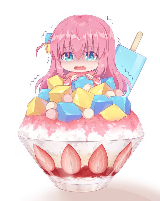 「hair between eyes shaved ice」 illustration images(Latest)