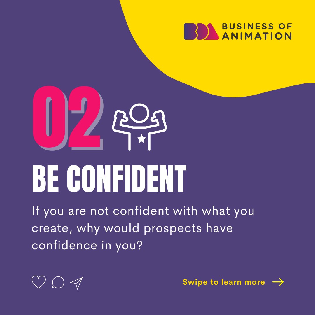 animationbiz's tweet image. 1. End the comparison
2. Be confident
3. Be consistent
4. Have a well-defined strategy

Tired of Not Knowing How to Get New Animation Clients? Link in bio.

 #SucessfulAnimation #AnimatorsCollection #AnimationArt #AnimationVideo #AnimationDesign #AnimationArtist #AnimationStudio