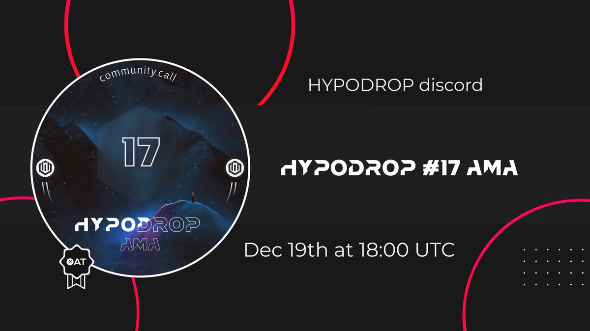 Hypodrop's tweet photo. 💎HypoDrop #17 AMA💎

Join us this Monday for our special community call in Persian.
 
🎁All participants will receive an Galxe OAT and Link3 W☰ST🎁
https://t.co/chLo1fJ1VG
https://t.co/BSeFQScI7J

🔰place: https://t.co/6j7fVARzeA
📆Date: Dec 19, Mon, 06:00 PM UTC+0

#Hypodrop https://t.co/Sq0HGEpoo2