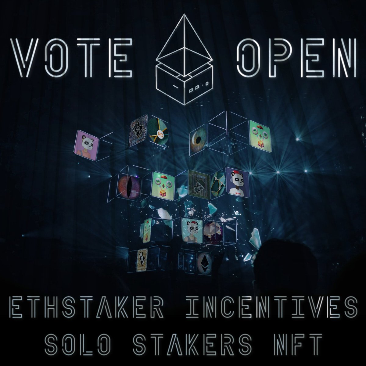 xofee33's tweet photo. The day has arrived, Home Stakers I need your vote!🗳️

Voting to choose the soul-bound NFT design to incentivize stakers to operate their own nodes.

The poll is available on the @ethStaker discord.
#NetworkWatcher👁️ #stakefromhome https://t.co/waQ0o8luoy