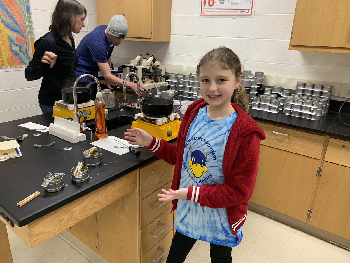 Candle making with the JASPER students at EHS this morning! What a wonderful program! Emme is interested in learning more for when she’s at the high school! #EastPennProud