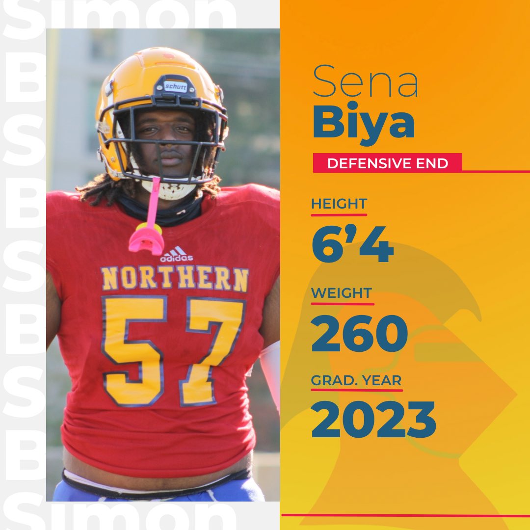 We’re excited to introduce our first player spotlight - Sena Biya. 

This D End is not someone you want to go against on game day. Ready to make an immediate impact on a <a href="/USPORTSca/">U SPORTS</a> team, will he go south. 

Watch tape: hudl.com/v/2K1Tqv

#piecesofeight ❤️💛💙