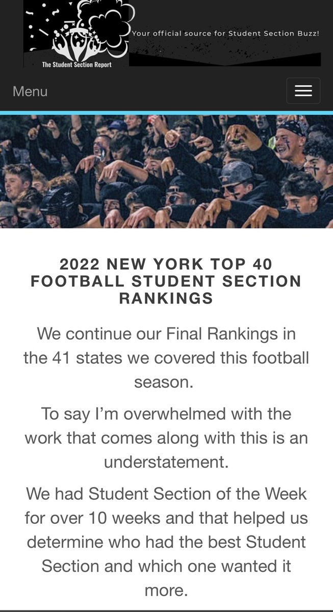 KMHSFootball's tweet image. 🔥🔥🔥Normally we don’t pay much attention to rankings but we’ll make an exception here

The #BirdsNest was named a Top 5 #StudentSection in NY by Student Section Report 

Just another reason why Kellenberg is the best place to play on Long Island! 

studentsectionreport.org/2022-new-york-…
