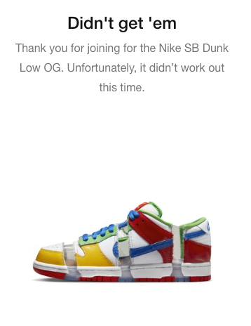 SOLELINKS on Twitter: "Didn't get 'em"