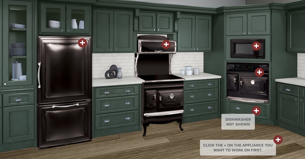 Read to bring your dream kitchen to life?✨ With our step-by-step kitchen creation experience, you can choose your cabinets and flooring; then experiment with various appliance models, options, colours, and trims. Get started here: elmirastoveworks.com/visualizers/