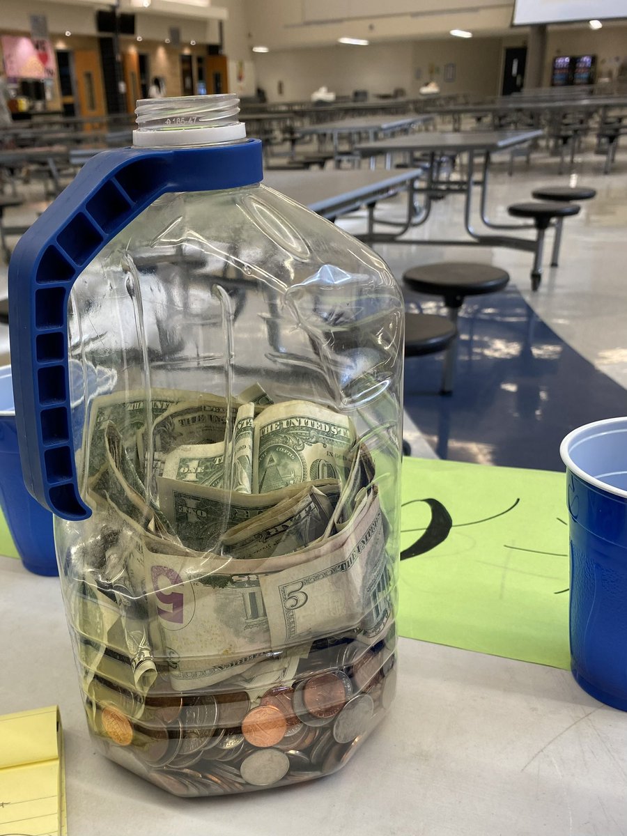 KHSIndianNation's tweet photo. Great job AVID 1! 
Service project for St. Jude’s Children’s Hospital
Total Raised :$358.40 
#CoinsforCancer https://t.co/zsQZ5PXDSV