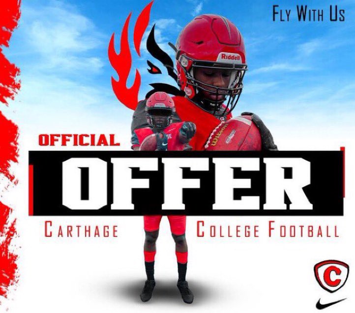 Juliov6868's tweet photo. After a great talk with @CoachDustinHass. I am blessed to say I have received my 2nd offer to play at @Carthage_FB. Blessed at the opportunity. https://t.co/1pBtR0DKds