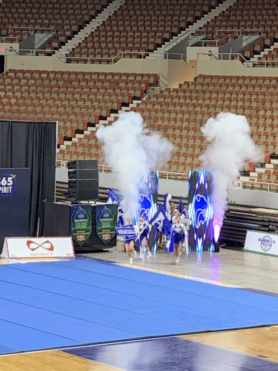 The Cats Cheer Squad got “WILD” this morning!! Great prelims performance in AIA Gameday cheer state championships.  See them tonight look for a trophy and a ring. #weAREmesquite <a href="/MesquiteAthDept/">Mesquite Wildcats Athletics</a>
